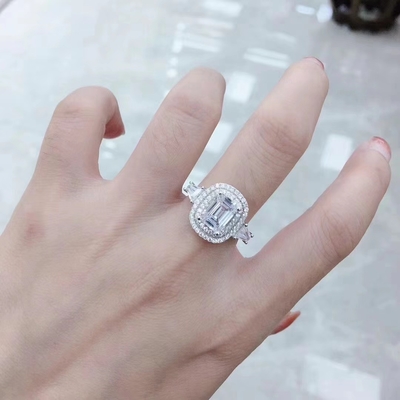 Buy OEM Wedding 925 Sterling Silver Rings For Girl 8mm online manufacture
