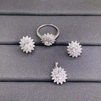 Buy OEM 925 Sterling Silver Cubic Zirconia Stud Earrings Pendant Ring Jewellery online manufacture