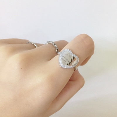 satın al Tarnish Free 925 Sterling Gümüş Yüzükler Mücevherler Stamped Rhodium Plating online manufacture