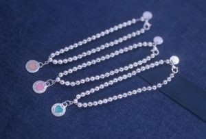 Buy Girlfriend S925 Love Heart Tag Bead Bracelet Jewellery Custom online manufacture