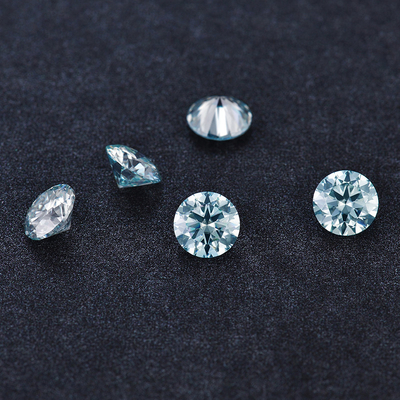 購入 青い色 実験室で作られた 松散なモイサナイト 宝石 ダイヤモンド 3mm online manufacture