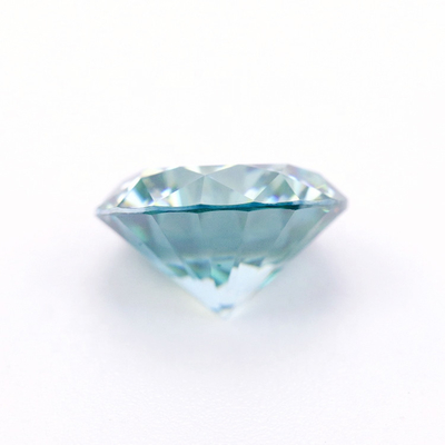 Buy Round Brilliant Cut Silicon Carbide Light Blue Moissanite Lab Created 8mm online manufacture