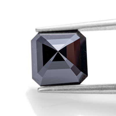 Buy Black Emerald Cut Moissanite Loose Stone Diamond 2 Carat online manufacture