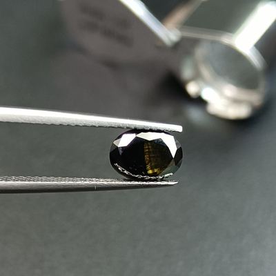 Buy Vivid Blue Crushed Ice Hybrid Moissanite Gemstones Oval Cut VVS1 8mm online manufacture