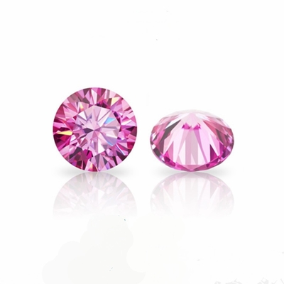 Buy Labs Heart Barely Pink Loose Moissanite Gemstones 1 Carat 6mm online manufacture