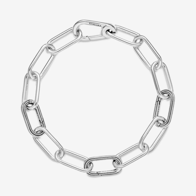 Buon prezzo Braccialetto in argento sterling femminile 925 ME Link Chain Bracelet con gancio in linea
