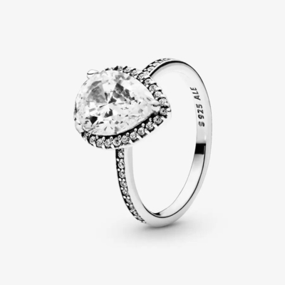 Goede prijs Vrouwenverloving 925 Sterling zilveren ringen 1 karaat Moissanite diamant online