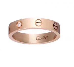 Good price Three Diamond Ring Stamped 925 Sterling Silver Rose Gold Engagement Band Jewelry online