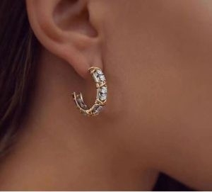 Goede prijs Echt zilver 925 Sterling oorbellen Goud Vermeil Hoop Huggie online