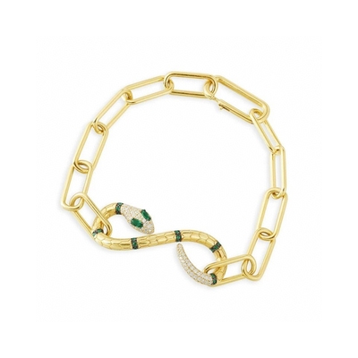 Bon prix Gardien de serpent exotique Bracelets en argent sterling pour femmes en ligne