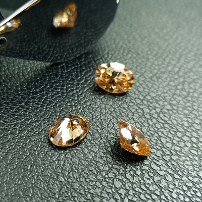 良い値段 ブルー・シャンパン 5mm 2ct ローズ・モイサナイト 宝石 宝石 アクセサリー オンライン