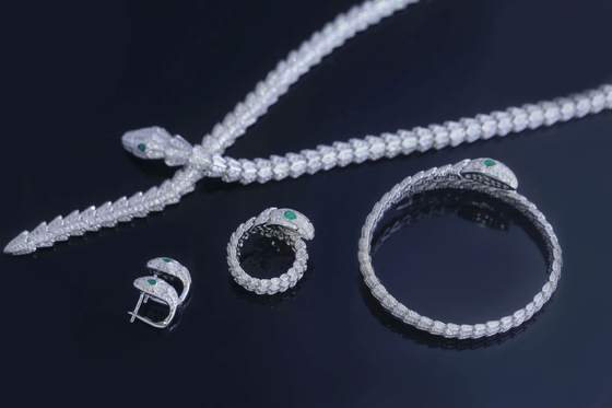 Good price Nano Crystal Green Eye Snake 925 Sterling Silver Neckalce Personalized online